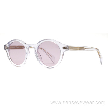 Vintage UV400 ECO Round Acetate Polarized Sunglasses